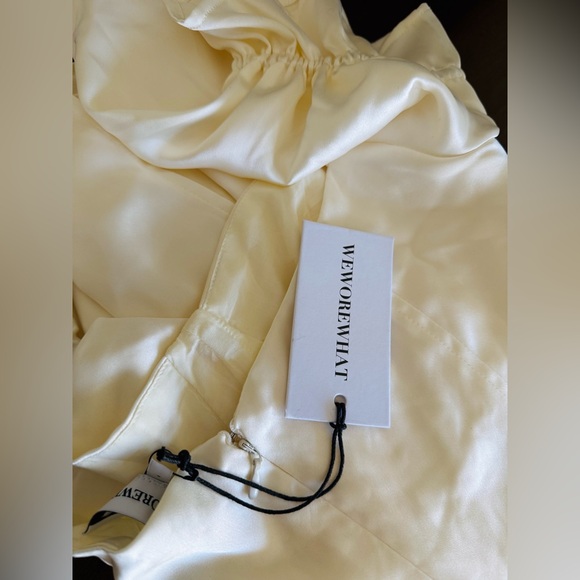 🎉LAST PIECE 🎉WE WORE WHAT Poplin Puff Sleeve Midi Dress - Picture 8 of 11